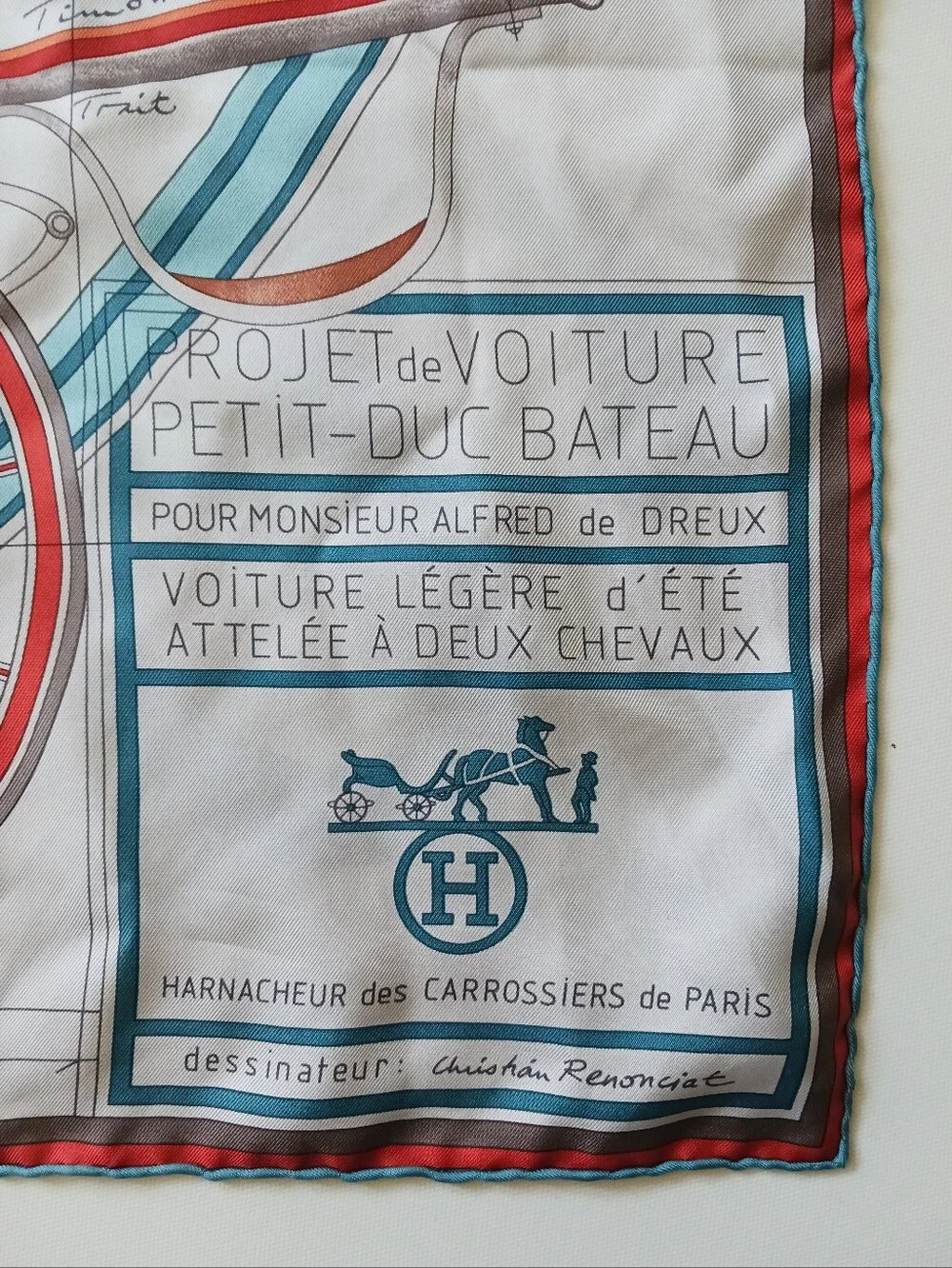 Hermes Project Voture 90 Silk Scarf 35" - Picture 10 of 15